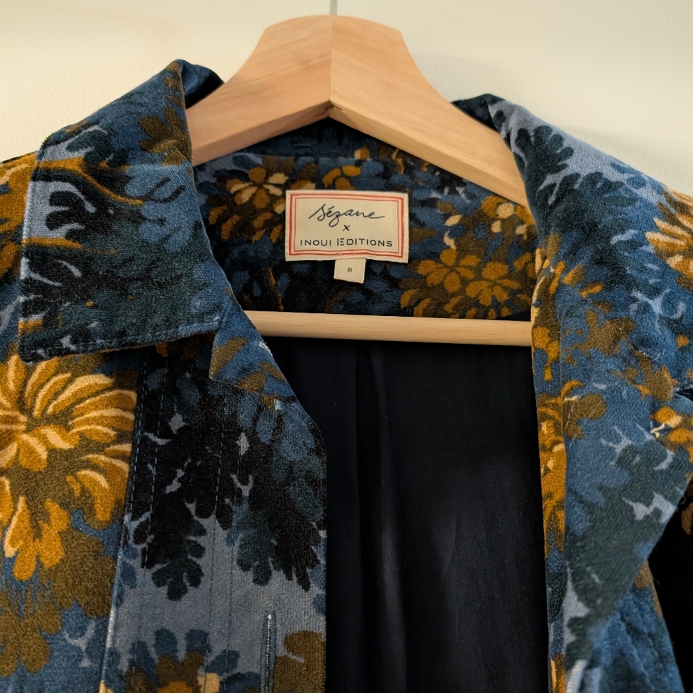 Sezane Will Jacket - Sézane X Inoui Editions Fontainebleau Bleu - Size S